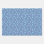 Grieks Evil Eye Patroon Verpakking Papier Bladen Inpakpapier Vel (Voorkant 3)
