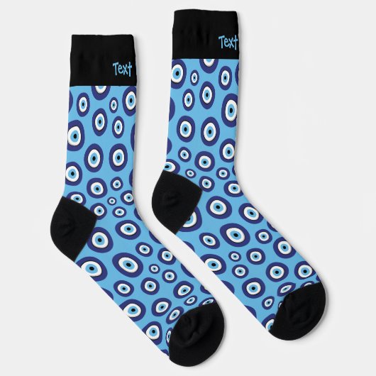 Grieks Evil Eye Pattern Socks Sokken (Rechts)