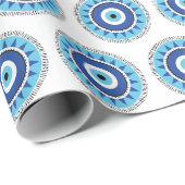 Grieks Evil White Cadeaupapier (Rol Hoek)