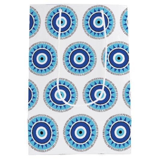 Grieks Evil White Medium Cadeauzakje (Achterkant)