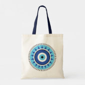 Grieks Evil White Tote Bag (Achterkant)