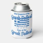 grieks festival blikjeskoeler (Blikje Achterkant)