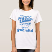 grieks festival t-shirt (Voorkant)