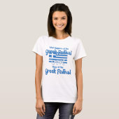 grieks festival t-shirt (Voorkant volledig)