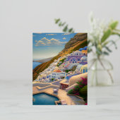 Grieks Folie Feestdagen Briefkaart (Staand Voorkant)