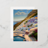 Grieks Folie Feestdagen Briefkaart (Voorkant / Achterkant)