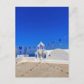 Grieks gebouw van de witte kerk van de Griekse vla Briefkaart (Voorkant)
