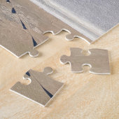 Grieks gebouw van de witte kerk van de Griekse vla Legpuzzel (Zijkant)