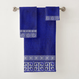 Grieks Gebroken Tegel Mozaïek Art Border Bad Handdoek