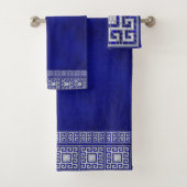 Grieks Gebroken Tegel Mozaïek Art Border Bad Handdoek (Insitu)