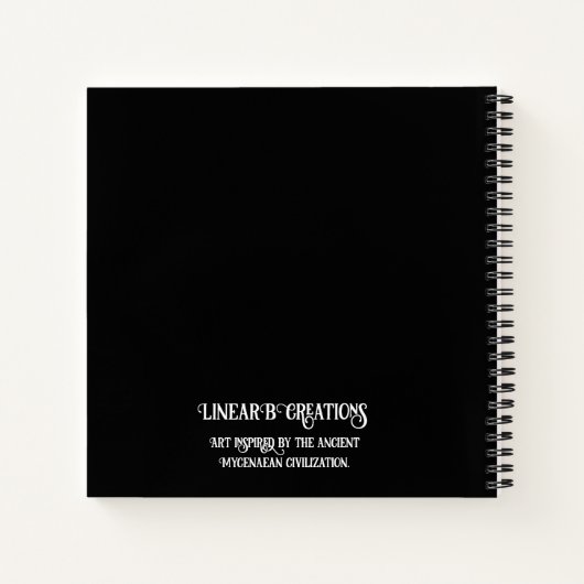 Grieks geïnspireerd door Myceense octopus Notitieb Notitieboek (Achterkant)