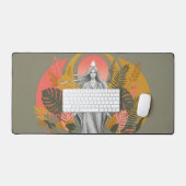 Grieks geïnspireerde Boho Art Bureaumat (Keyboard & Muis)