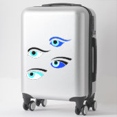 Grieks Gevist bootogen Sticker (Koffer)