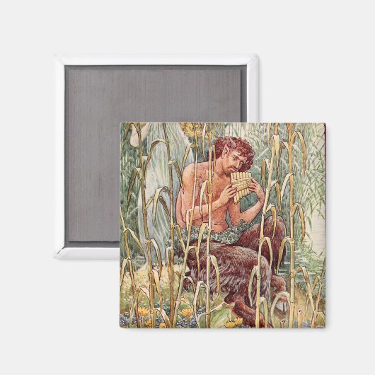 Grieks God Pan  Magneet (Voorkant / Achterkant)