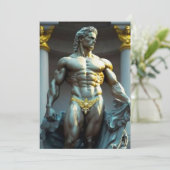 Grieks God Wenskaart Feestdagenkaart (Staand voorkant)