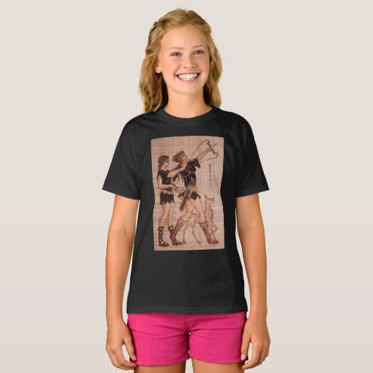 Grieks godin Artemis Basic Girl's T-shirt (Voorkant volledig)