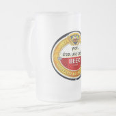 Grieks Grappig, Humor, Sarcastisch, Product, Bier Matglas Bierpul (Voorkant links)