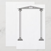 Grieks grensbriefpapier briefpapier (Voorkant / Achterkant)