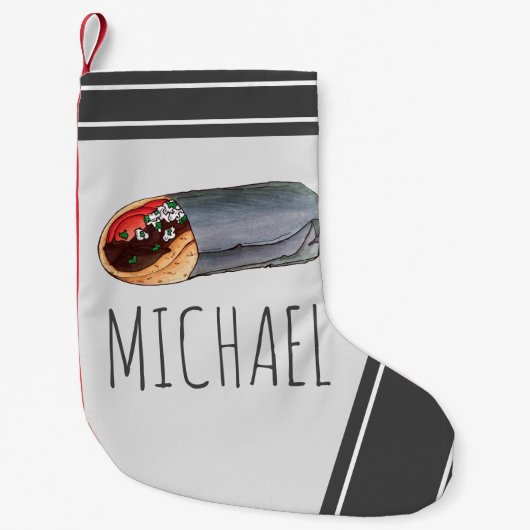 Grieks Gyro Pita Vlees Sandwich Mediterranean Food Kleine Kerstsok (Voorkant)