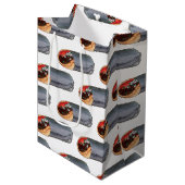 Grieks Gyro Pita Vlees Sandwich Mediterranean Food Medium Cadeauzakje (Voorkant Gekanteld)