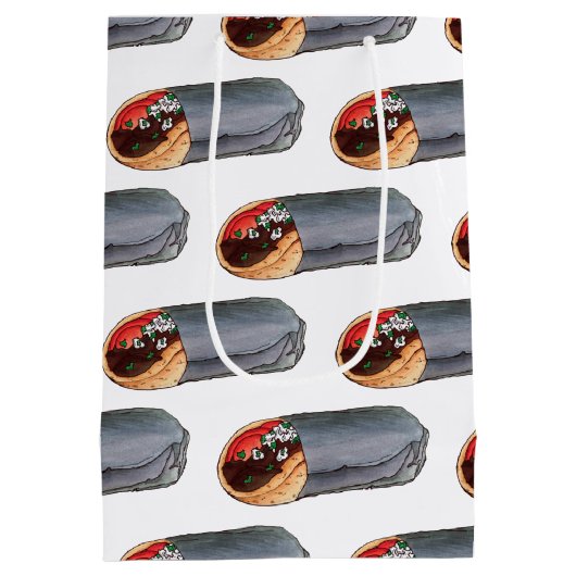 Grieks Gyro Pita Vlees Sandwich Mediterranean Food Medium Cadeauzakje (Achterkant)