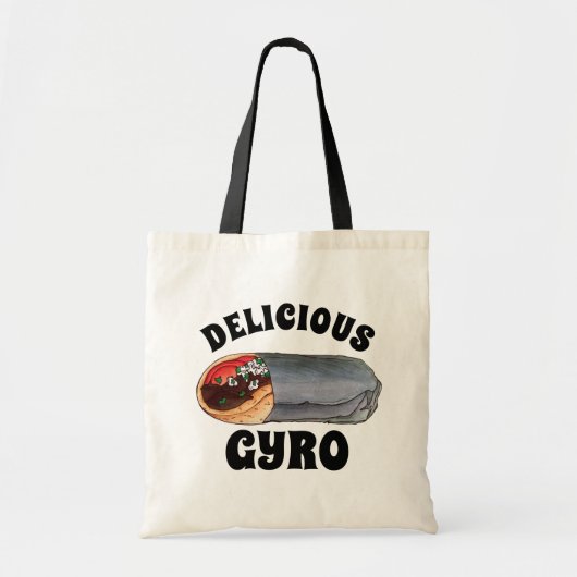 Grieks Gyro Pita Vlees Sandwich Mediterranean Food Tote Bag (Voorkant)