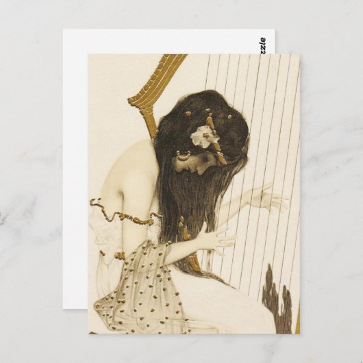  Grieks Harpist Briefkaart (Voorkant / Achterkant)