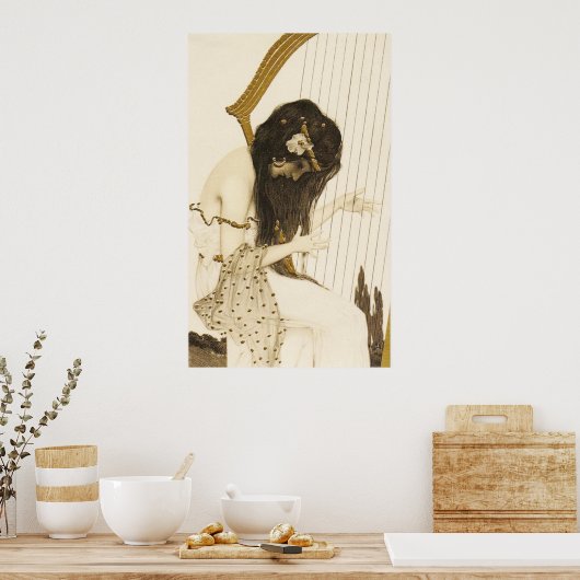 Grieks Harpist Poster (Keuken)
