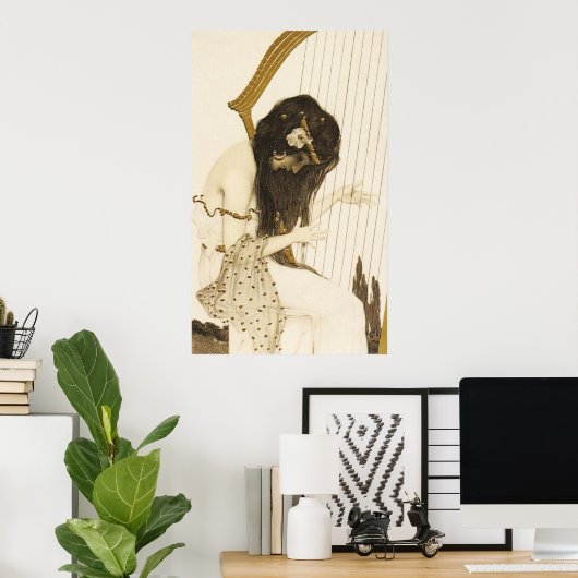  Grieks Harpist Poster (Thuiskantoor)