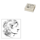 Grieks hoofd art stempel (Gestempeld)