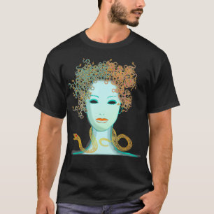 Grieks hoofd van de Mythologie van de Monster Medu T-shirt
