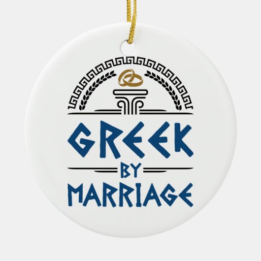 Grieks huwelijk keramisch ornament (Voorkant)