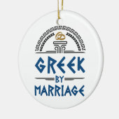 Grieks huwelijk keramisch ornament (Links)