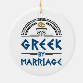 Grieks huwelijk keramisch ornament (Achterkant)