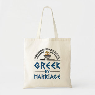 Grieks huwelijk tote bag