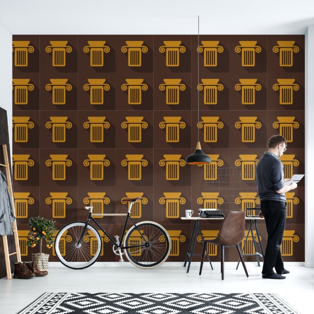 Grieks Ionisch kolomontwerper Behang (Woonkamer)