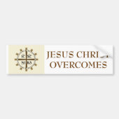 Grieks "Jezus Christus Overkomt" Bumpersticker (Voorkant)