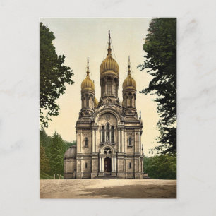 Grieks kapel, Wiesbaden, Hesse-Nassau, Duitsland c Briefkaart