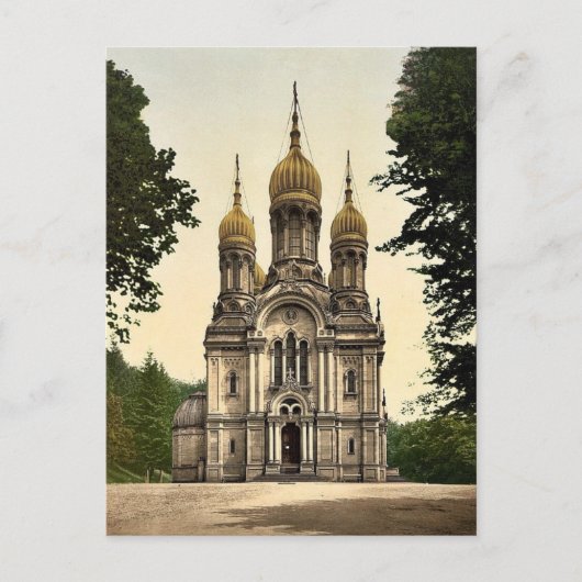 Grieks kapel, Wiesbaden, Hesse-Nassau, Duitsland c Briefkaart (Voorkant)