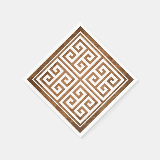 Grieks Key Pattern Ontwerp Servet (Hoek)