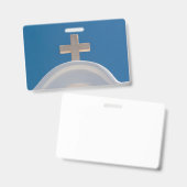 Grieks kruis badge (Voor- en achterkant)