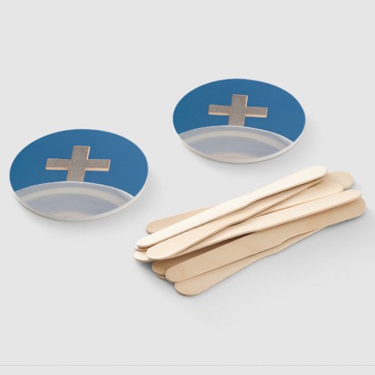 Grieks kruis handwaaier (Niet-gemonteerd)