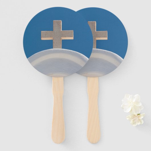 Grieks kruis handwaaier (Voorkant en achterkant)