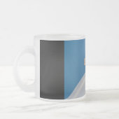 Grieks kruis matglas koffiemok (Links)