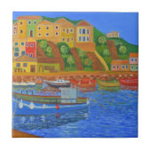 Grieks Kust Tegel Tegeltje (Voorkant)