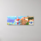 Grieks Kustcanvas Canvas Afdruk (Voorkant)