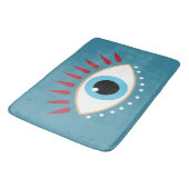 Grieks Kwaad Oog Rode Wimpers Badmat (Gekanteld)