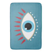 Grieks Kwaad Oog Rode Wimpers Badmat (Voorkant Verticaal)