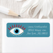 Grieks Kwaad Oog Rode Wimpers Etiket (Insitu)