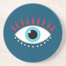 Grieks Kwaad Oog Rode Wimpers